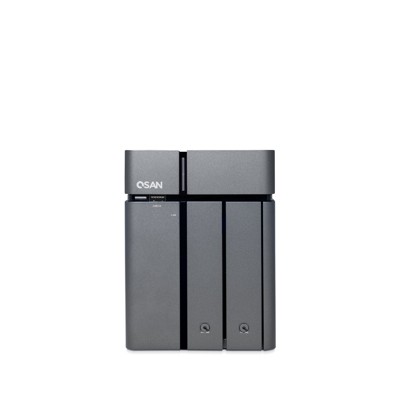 QSAN XCubeNAS XN3002T, NAS/iSCSI, 2x3,5" + 1x2,5" Bay MiniTower, QuadCore 1,1 GHz, 4 GB, 2x 1 GbE LAN, ZFS File System